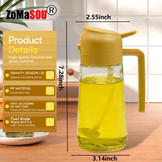 2-in-1 Oil Sprayer & Dispenser Bottle