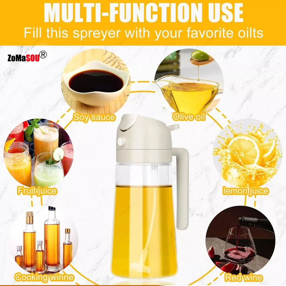 2-in-1 Oil Sprayer & Dispenser Bottle
