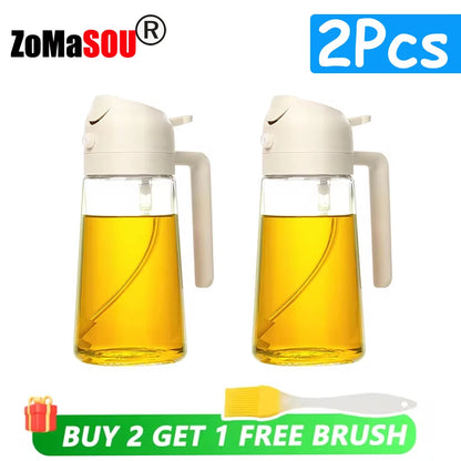 2-in-1 Oil Sprayer & Dispenser Bottle