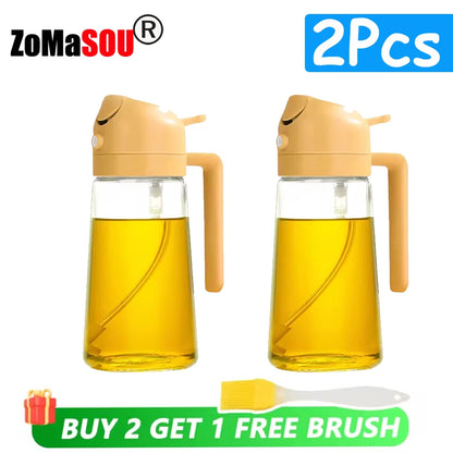 2-in-1 Oil Sprayer & Dispenser Bottle