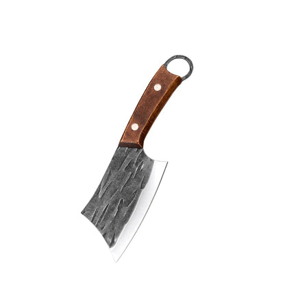 Steel Cleaver Knife - Wooden Handle