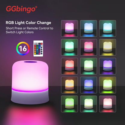 RGB Touch Night Light - 16 Colors Remote