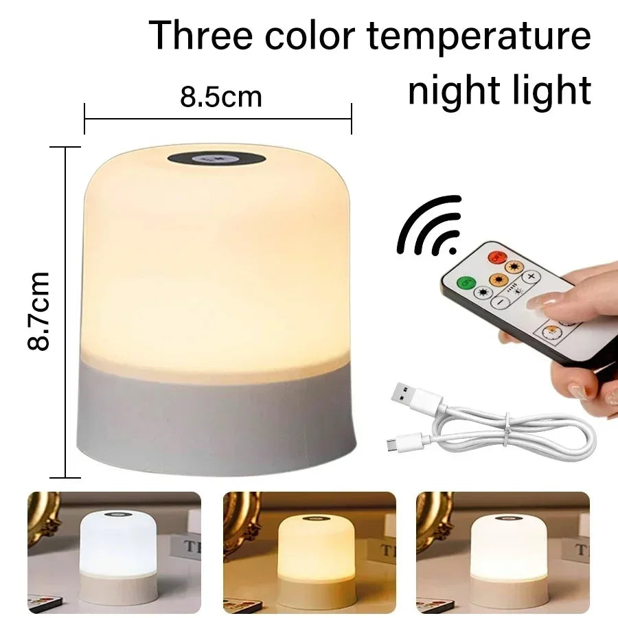 RGB Touch Night Light - 16 Colors Remote