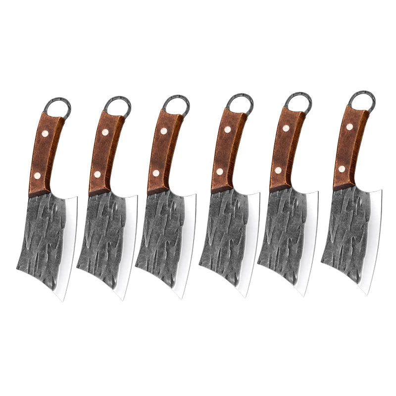 Steel Cleaver Knife - Wooden Handle