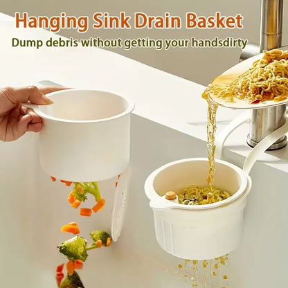 3-in-1 Press Drain Basket & Sink Organizer