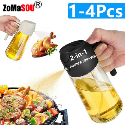 2-in-1 Oil Sprayer & Dispenser Bottle
