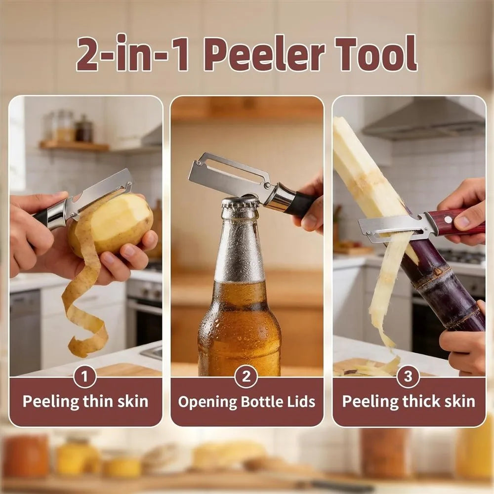 PeelX™ 2-in-1 peeler and opener