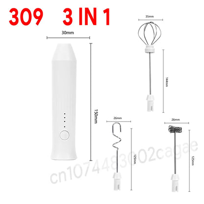 3-in-1 Electric Coffee & Milk Frother Beater