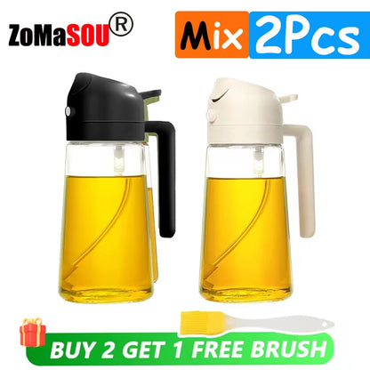 2-in-1 Oil Sprayer & Dispenser Bottle