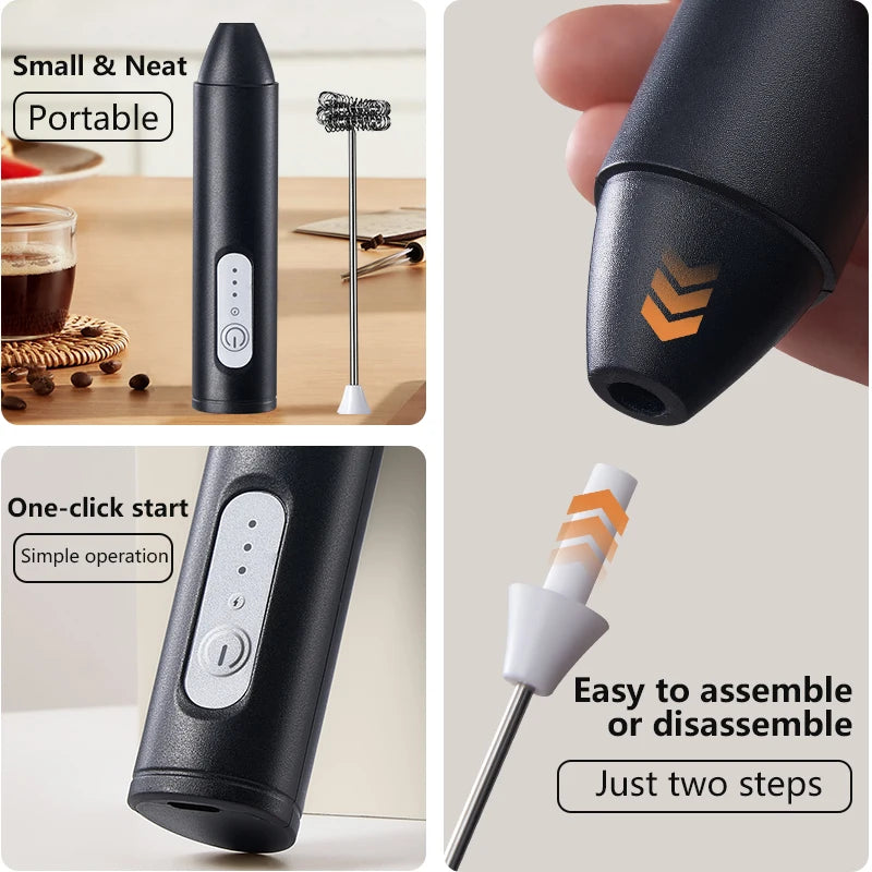 3-in-1 Electric Coffee & Milk Frother Beater