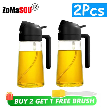 2-in-1 Oil Sprayer & Dispenser Bottle
