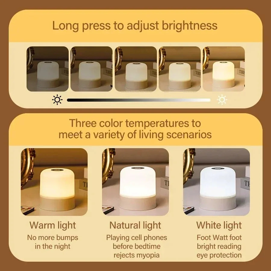 RGB Touch Night Light - 16 Colors Remote